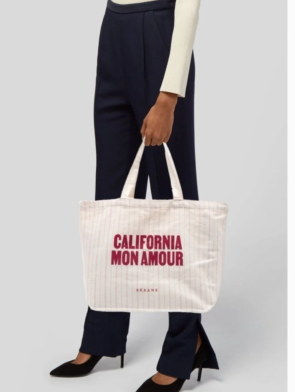 NWOT-Sézane California Mon Amour Tote-Large